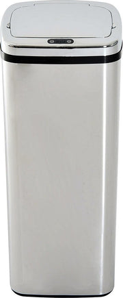 HOMCOM Vuilnisbak met sensor RVS zilver 50L 33 x 25 x 84cm