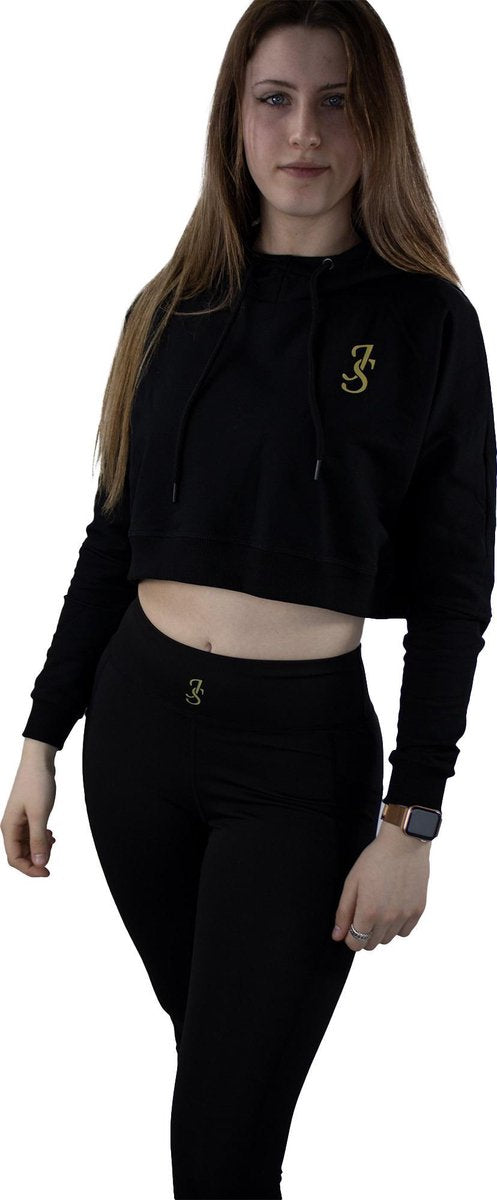 Hoodie dames - Cropped hoodie – Trui – Crop top – Sweatershirt – Tops – Dames cropped hoodie – Korte trui – Korte hoodie – Dames sportkleding - JS