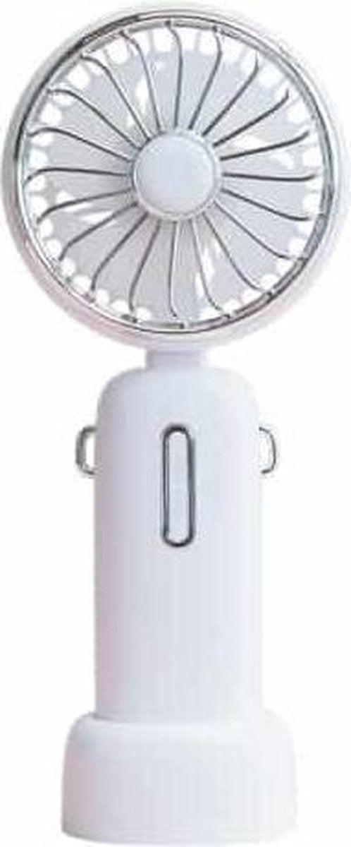 WT-F40 Huishoudelijke Outdoor Handheld Flip Fan Portable USB Retro Opvouwbare Desktop Fan (Pearl White)