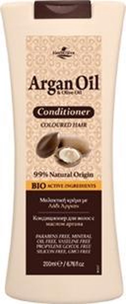 HerbOlive Haar Conditioner *Arganolie & Olijfolie* Gekleurd Haar 200ml