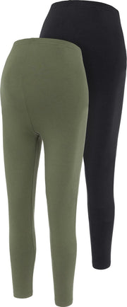 MAMA.LICIOUS MLLEA ORG LONG LEGGING 2PACK A. O. NOOS Dames Legging - Maat L