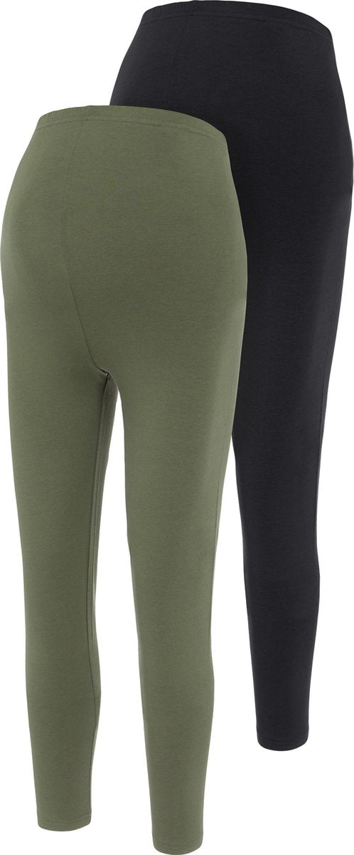 MAMA.LICIOUS MLLEA ORG LONG LEGGING 2PACK A. O. NOOS Dames Legging - Maat L