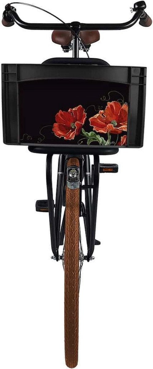 Fietskrat Bicibo Black poppey