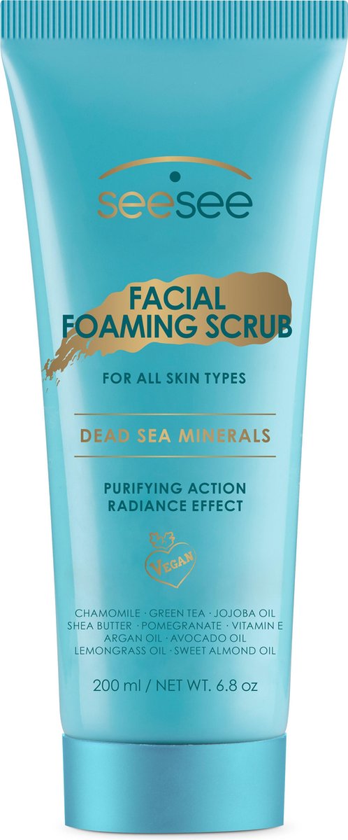 SeeSee Lab Vegan Gezichts Foaming Scrub met natuurlijke Dode Zee mineralen