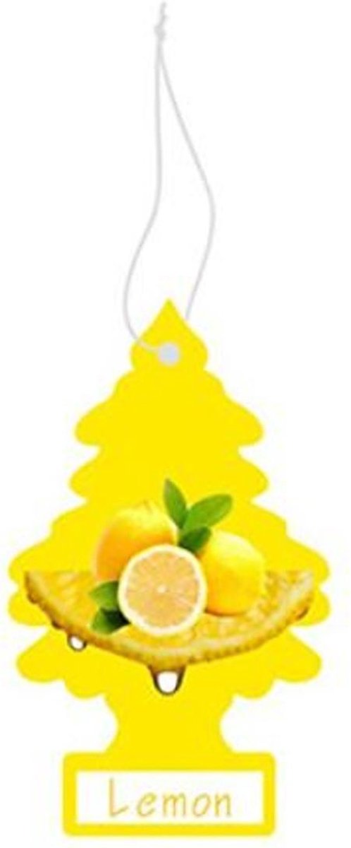 Perfume - Luchtverfrisser auto – Lemon – Citroen - Geurhanger - Geurverfrisser – 30 dagen - Geurboom – Wonderboom – Autogeur - Geel