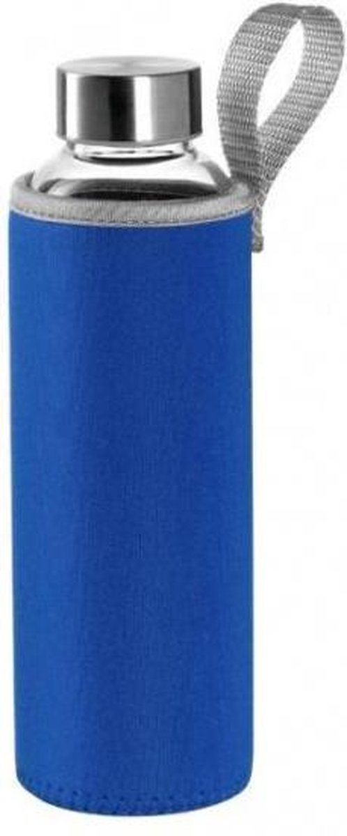 Montana Drinkfles 500 Ml Glas Blauw/Transparant