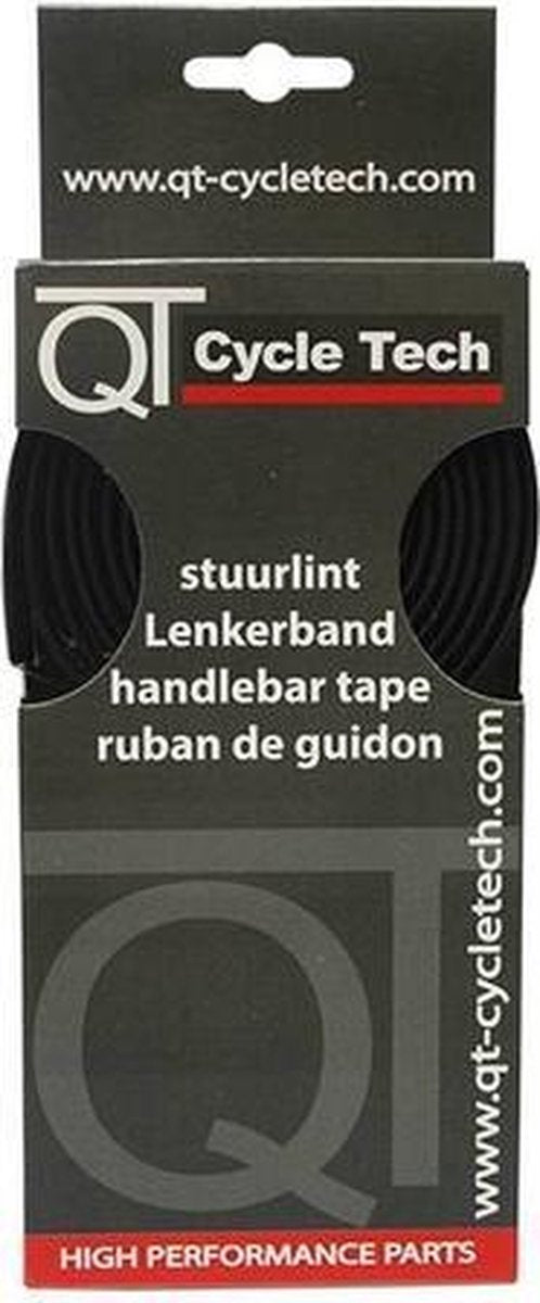 QT CYCLE TECH SET STUURLINT KURK ZWART BLISTER 0502055