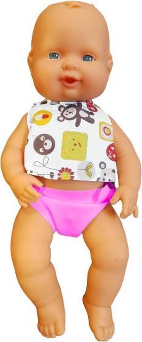 Falca Babypop Air Bolsa 34 Cm Meisjes Wit/roze