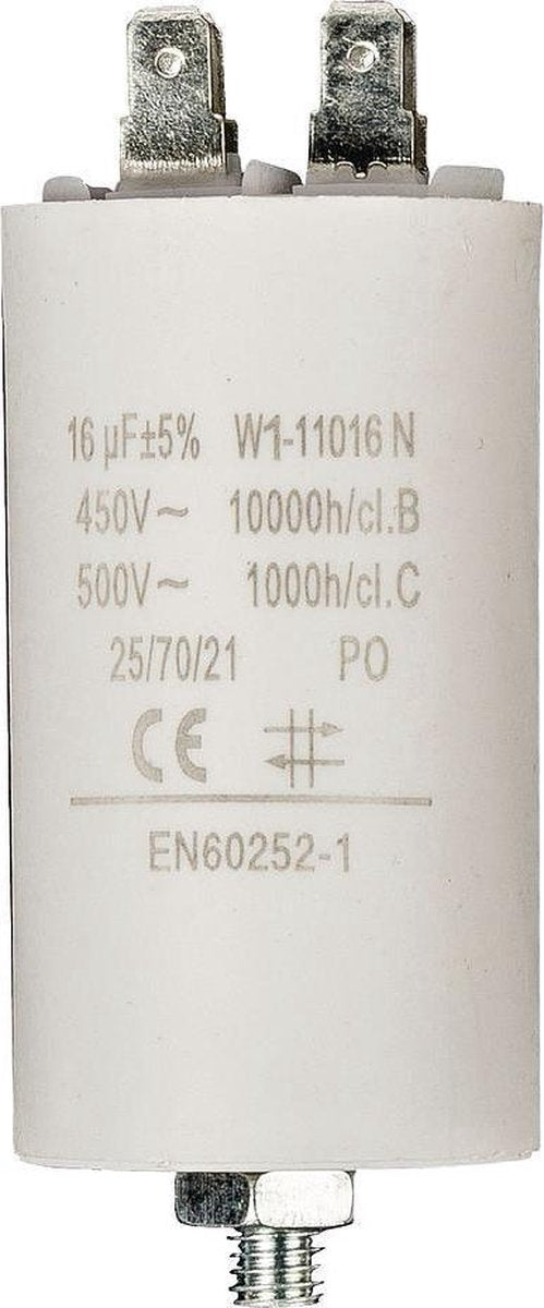 Condensator 16.0uf / 450 v + Aarde W1-11016N