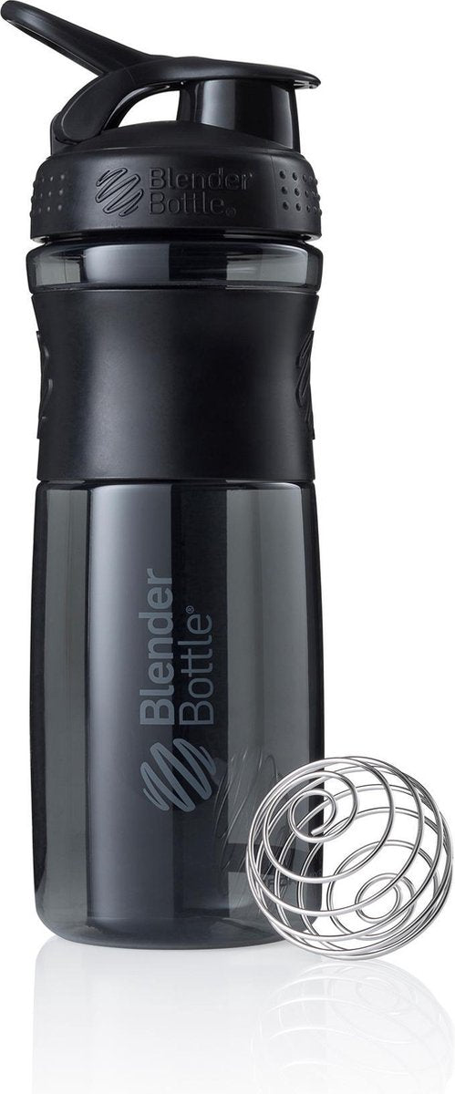 BlenderBottle™ SPORTMIXER Big Zwart/Zwart met oog - Eiwitshaker / Bidon / Shakebeker  - 820 ml