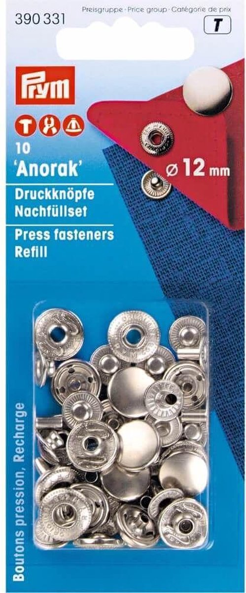 Prym Anorak drukknopen 10 stuks