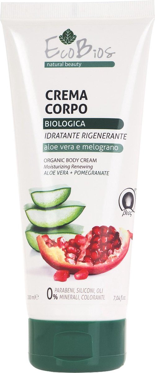 Bodylotion voor extreem droge huid - Aloevera en granaatappel (200 ml)