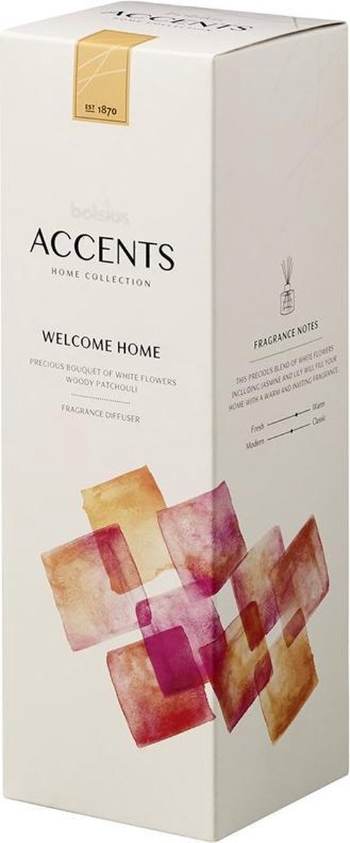 Bolsius Geurdiffuser welcome home 100ml