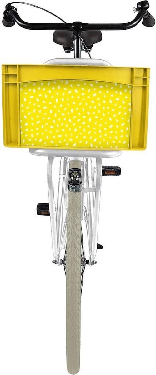 Fietskrat Bicibo Yellow confetti