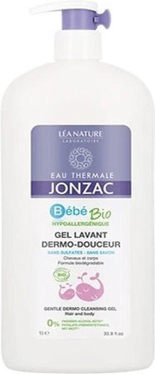 Jonzac Bébé Bio Gentle Dermo-cleansing Gel 1l