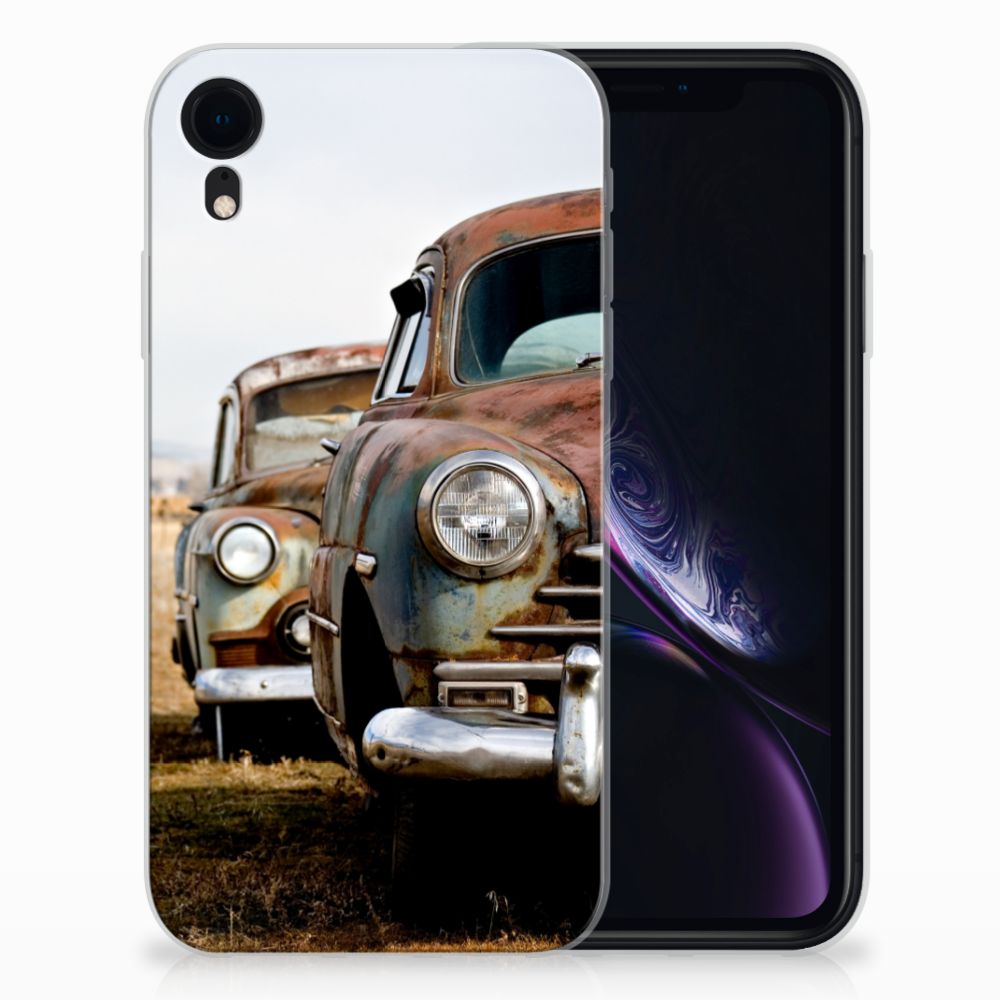 Apple iPhone Xr | Siliconen hoesje | met foto Vintage Auto