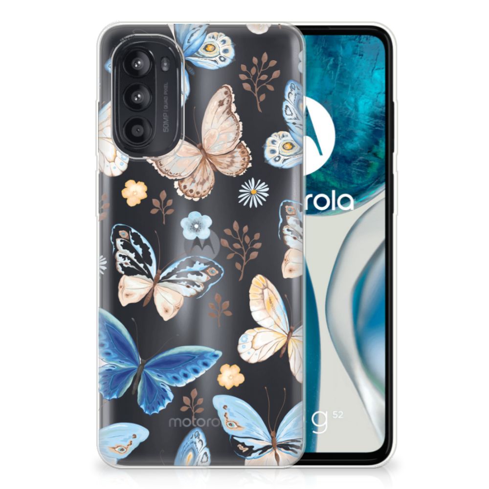 TPU Hoesje voor Motorola Moto G52/G82 Vlinder