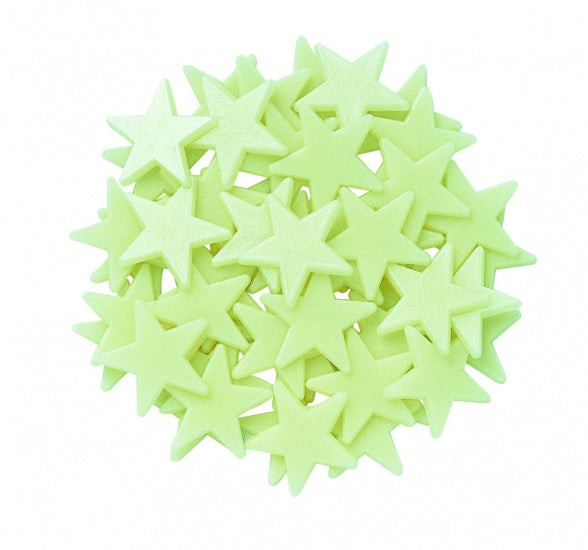 Glow in The Dark Mini-Pack: Mini-Sterren Wit