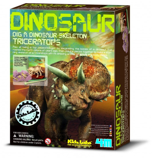 Kidzlabs: Graaf-Je-Dinosaurus-Op Triceratops