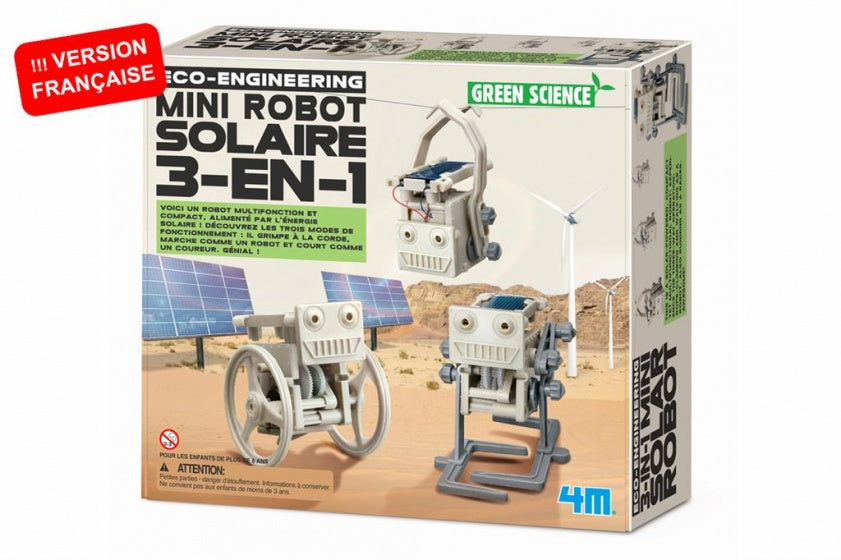 KidzLabs green science mini-robot 3 in 1 24 cm 24-delig