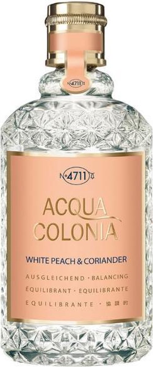 MULTIBUNDEL 5 stuks 4711 Acqua Colonia White Peach And Coriander Eau De Cologne Spray 170ml