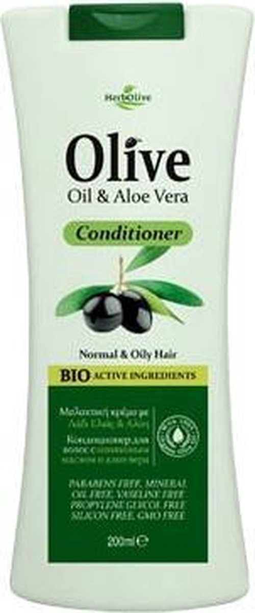 HerbOlive Conditioner voor Normaal & Vet Haar *Olijfolie & Aloe Vera* 200ml