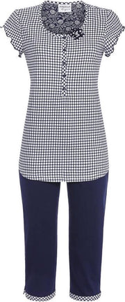 Blauw geruite pyjama Ringella