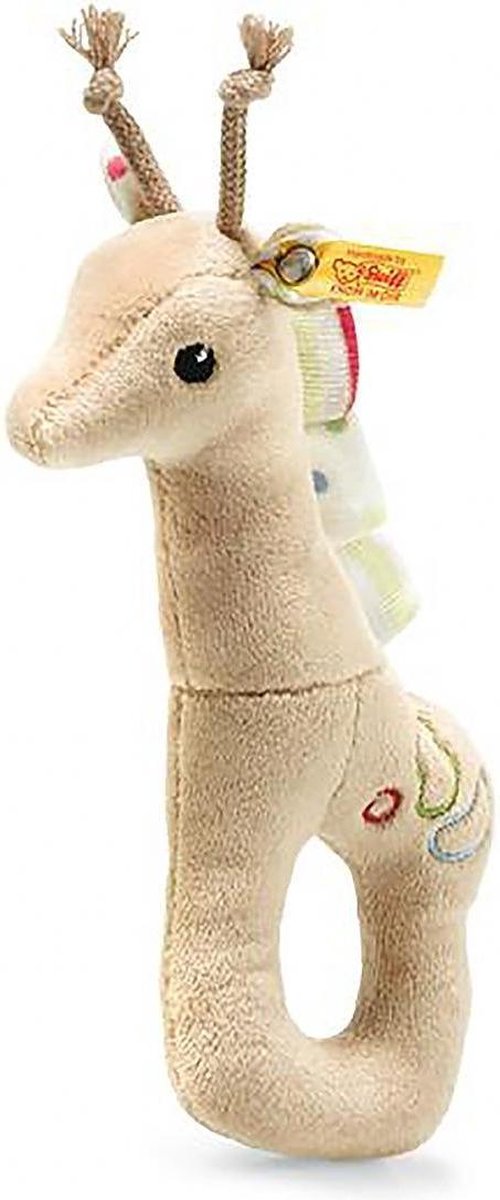 Steiff Wild Sweeties giraf Tulu grijpring met rammelaar en knisperfolie