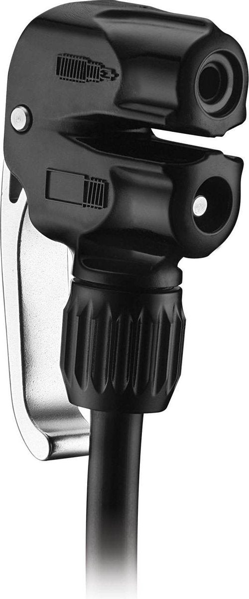 Lezyne Dual Valve Pump Head Zwart