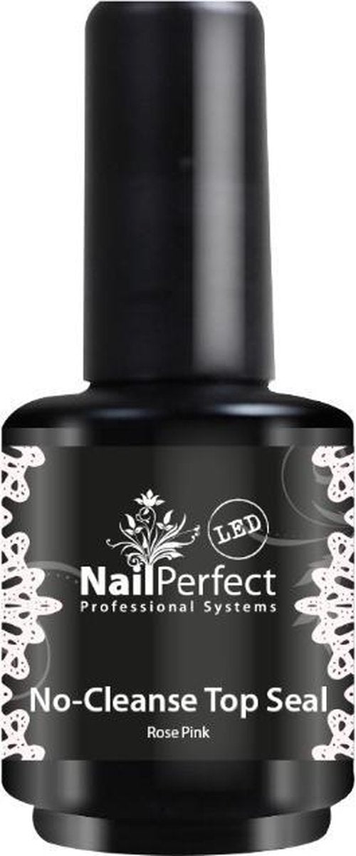 Nail Perfect No-Cleanse Top Seal Rose Pink 15ml