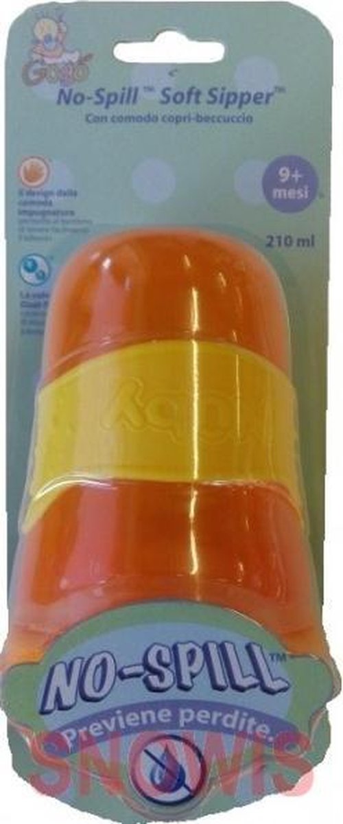 Nuby antilek beker 210ml oranje
