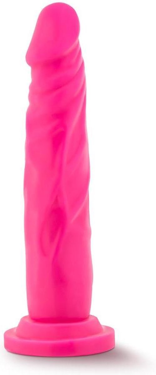 Blush - Neon dildo 19 cm dual density - Roze
