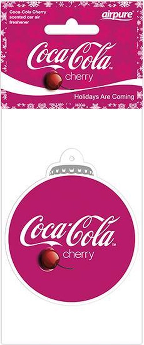 Cherry Coca-Cola airfreshner Kerst kerstbal vorm