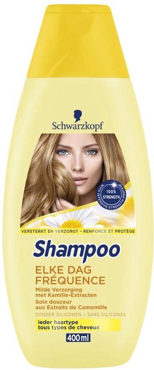 3 stuks schwarzkopf elke dag shampoo 400ml
