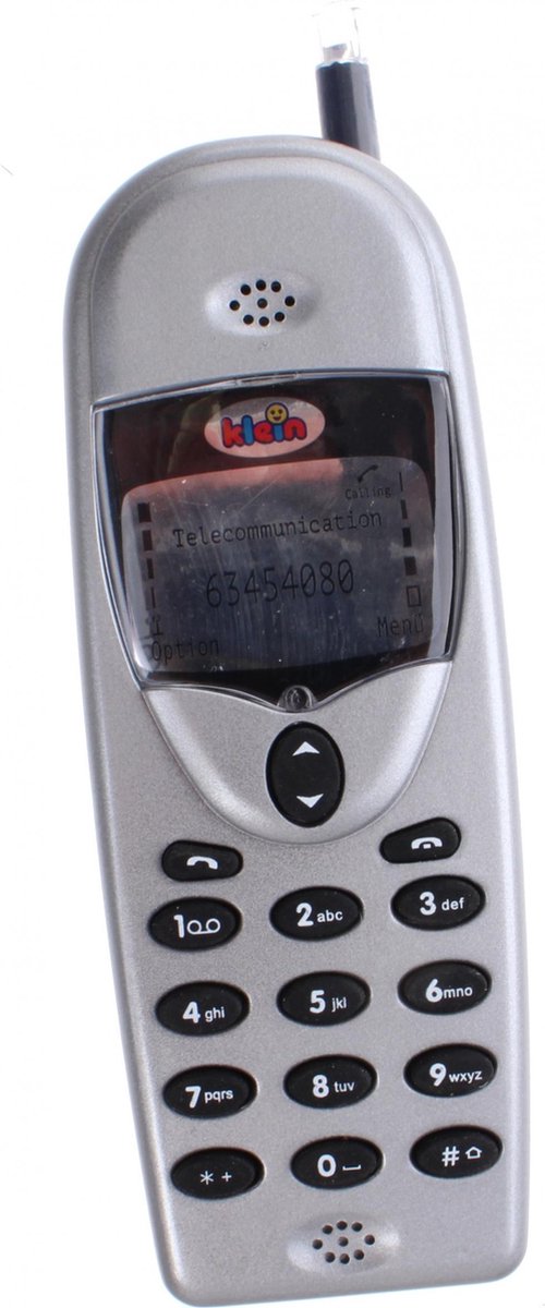 Klein Mobiele Telefoon Met Geluid 12 Cm Grijs