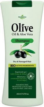 Herbolive Shampoo Olijfolie & Aloe Vera - Droog en Beschadigd Haar - 200 ml