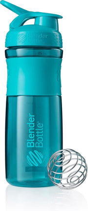 BlenderBottle | SportMixer | Tritan Grip | Eiwitshaker | Bidon | Shaker | 820 ML | Teal - Groenblauw.  Je shake zonder klonten en de shaker lekt niet.