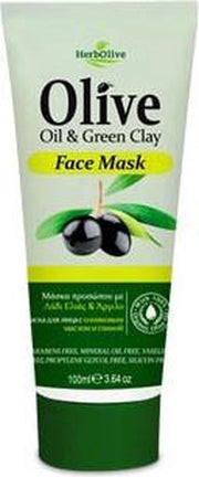 HerbOlive Gezicht Masker *Olijfolie & Groene klei* 100ml