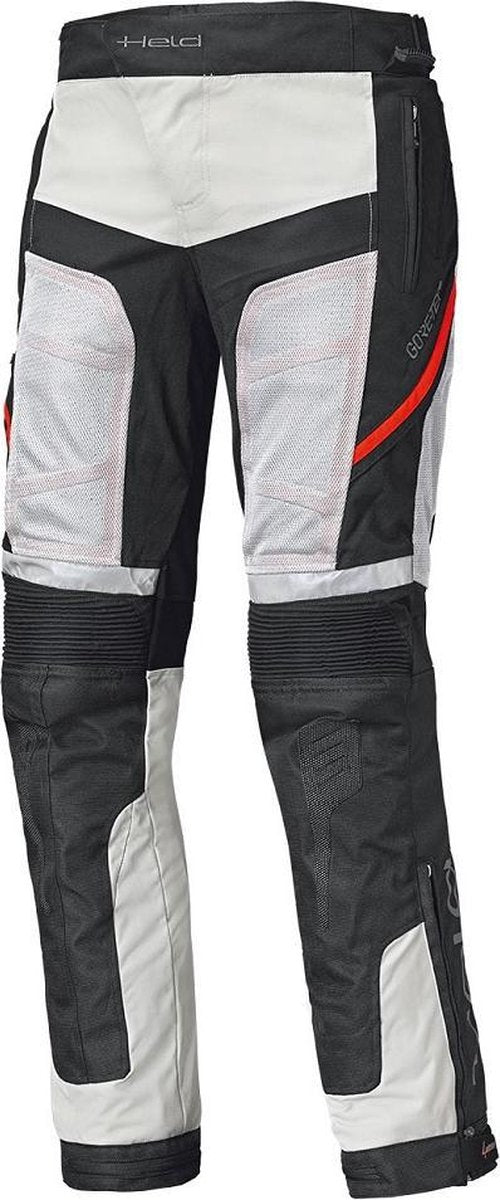 Held Aerosec Base Gore-Tex 2in1 Grey Red Textile Motorcycle Pants XL