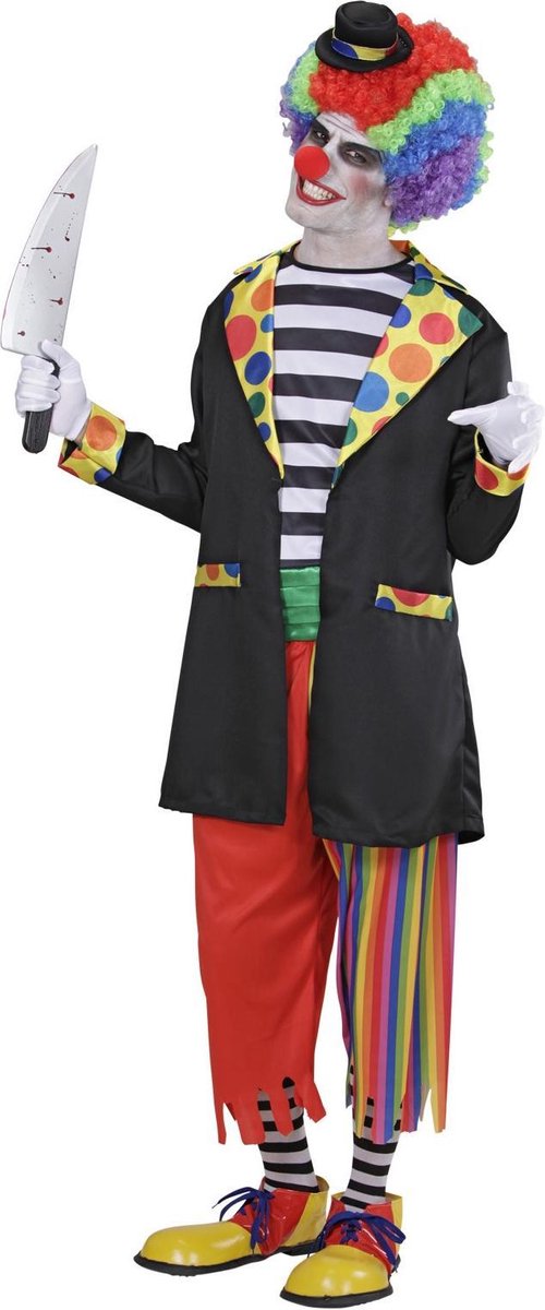 Verkleedkostuum Stoute clown voor heren Halloween  - Verkleedkleding - Small