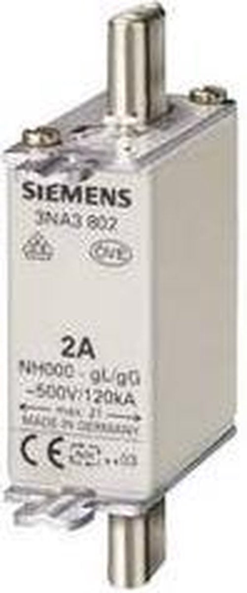 Siemens 3NA38368 Zekeringsinzetstuk Afmeting zekering: 0 160 A 400 V