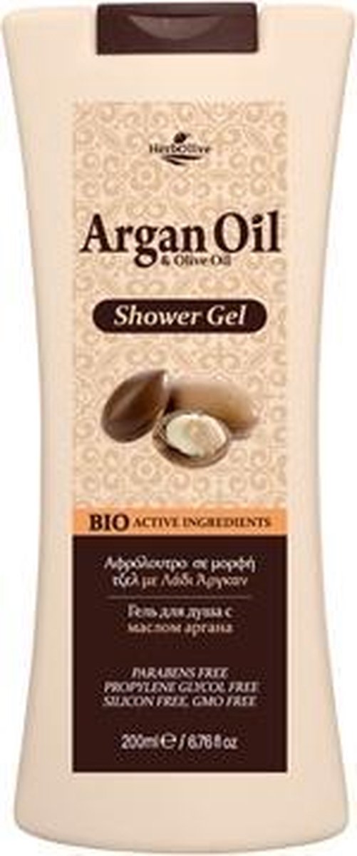 HerbOlive Body Douche Gel *Arganolie & Olijfolie* 200ml