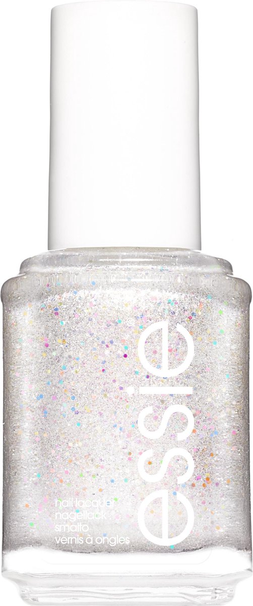 Essie Winter Collection Nagellak – 668 Let It Bow - Witte Glitter Nagellak