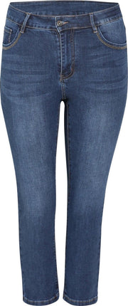 Slim 3/4-jeans