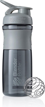 BlenderBottle SportMixer Tritan Grip - Eiwitshaker / Bidon - 820ml - Pebble Grey