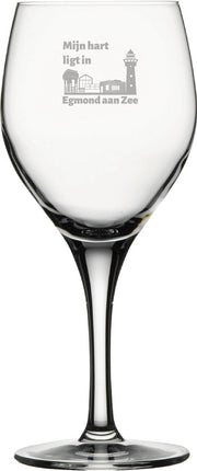 Gegraveerde rode wijnglas 42