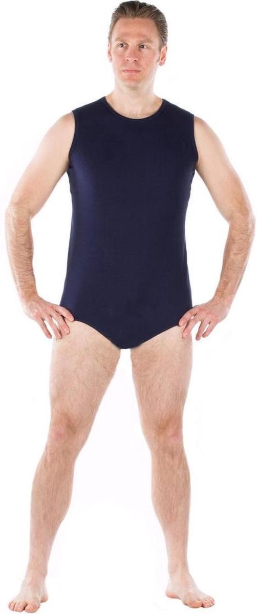 Body met drukknoopsluiting - Mouwloos - 4Care - Donkerblauw - XS