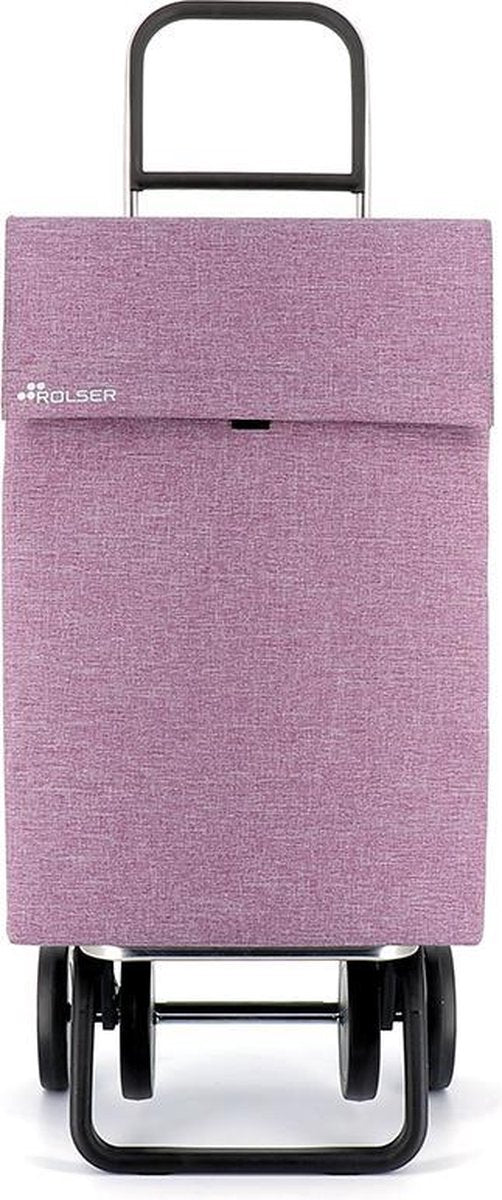Rolser Boodschappentrolley 4 Wielen Jean Tweed - Dos+2 - Lila