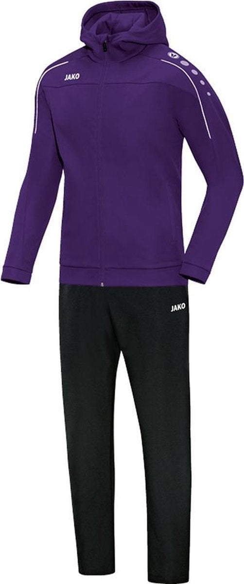 Jako - Hooded Leisure Suit Classico Junior - Kinderen - maat 128