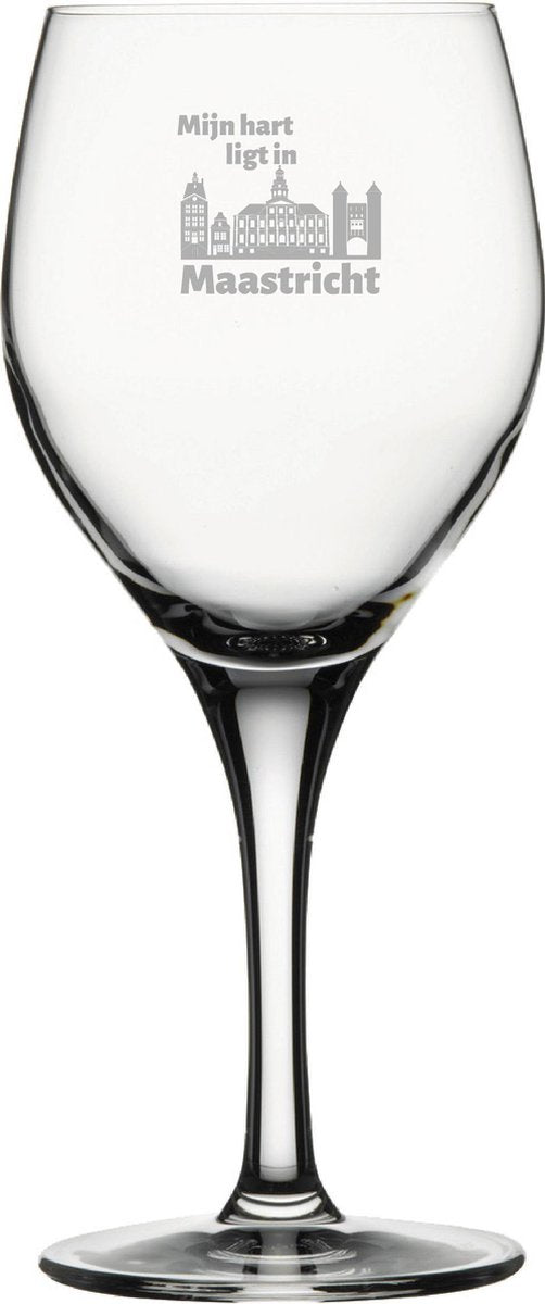 Gegraveerde rode wijnglas 42